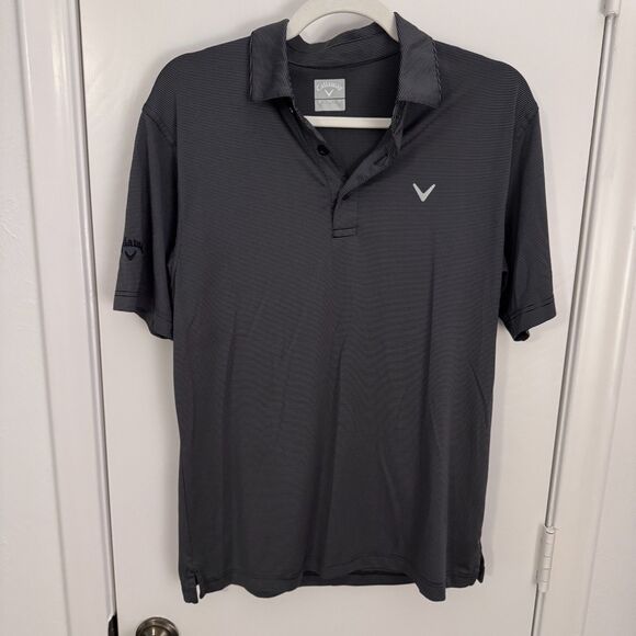 Callaway Men's Performance Short Sleeve Golf Polo Black Striped Size S EUC - Picture 2 of 5